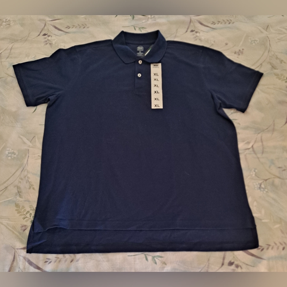 Elegant WSS Navy Polo Shirt for Men Size XL